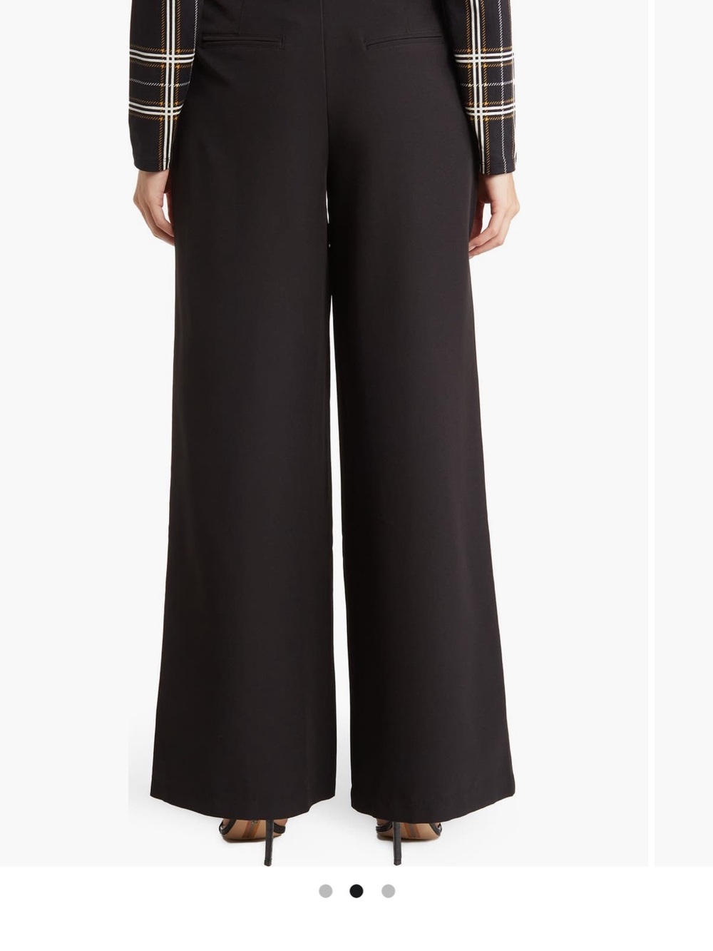 Love By Design Black Wide-Leg Dress Pants